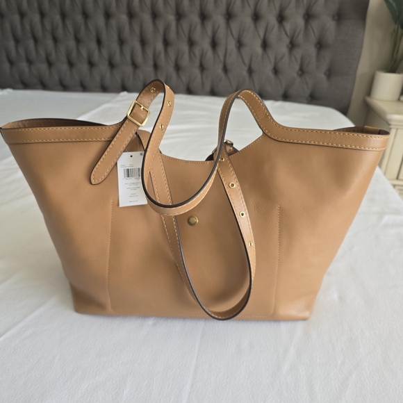 Coach Gramercy Tote Honey Brown Full Grain Leather Shoulder Bag NWT - Picture 2 of 16
